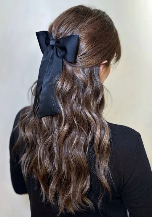 Half-Up Bow Hairstyle