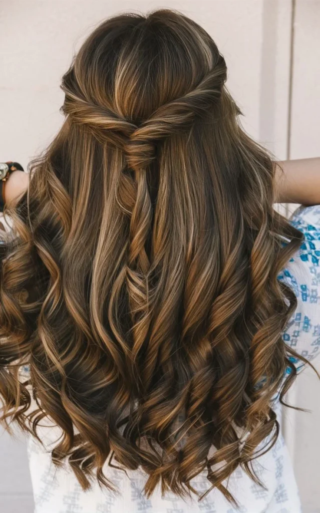 Half-Up Rope Twist Braid