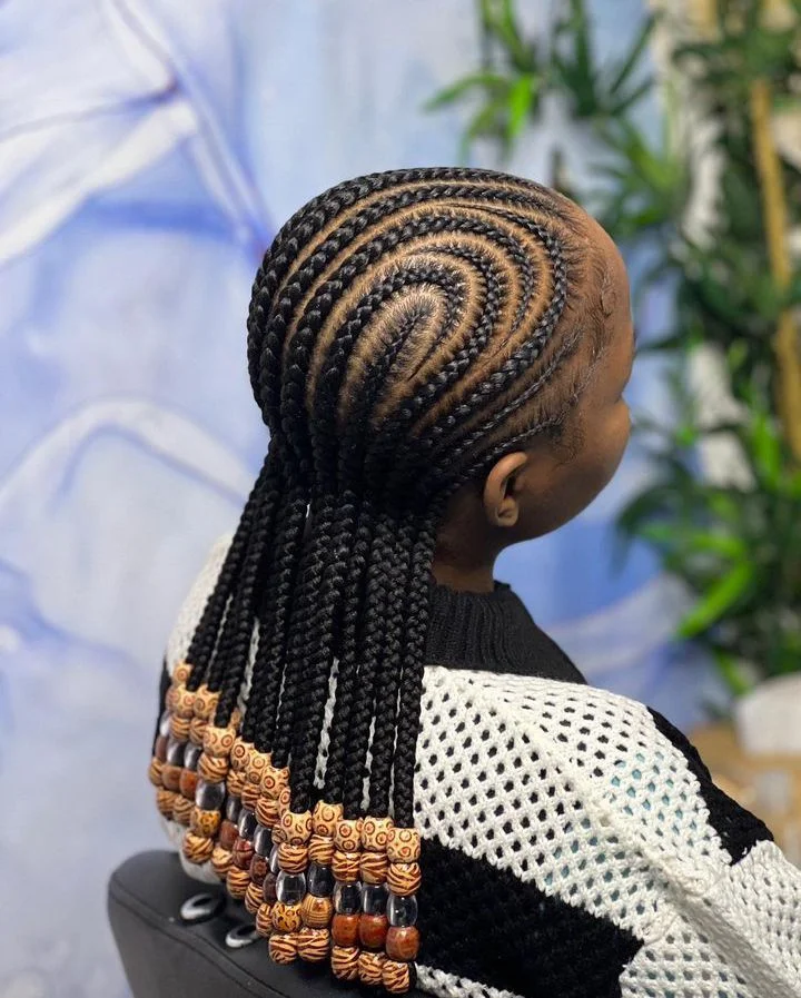 Stitch Braids with Beads