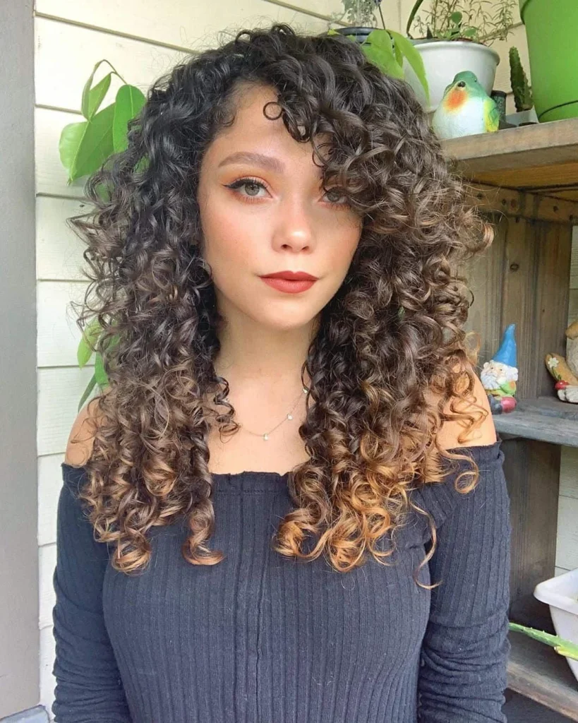 Side-Part Curly Layers