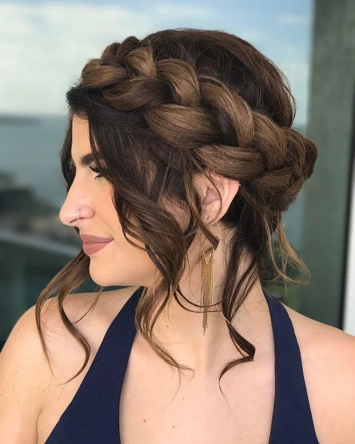 Braided Crown Updo