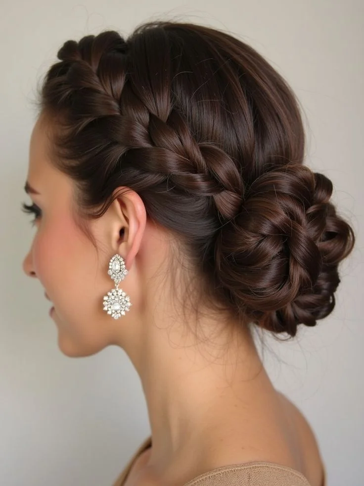 Braided Low Bun