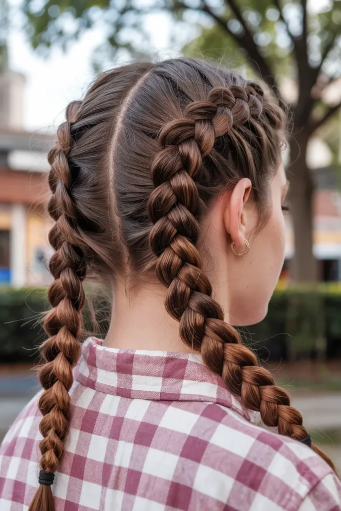 3. Two Dutch Braid Pigtails