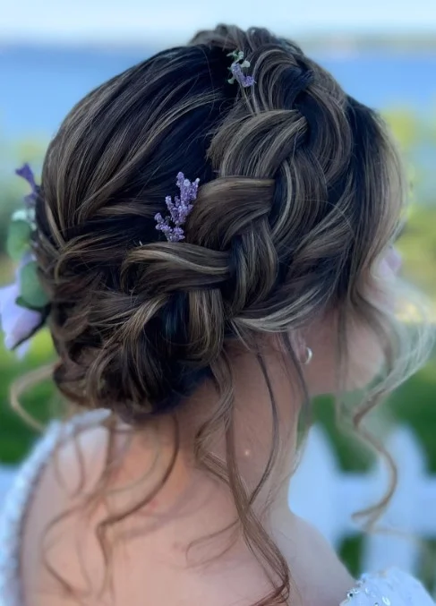 Braided Crown Wedding Hair