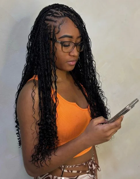 Flip-Over Fulani Braids