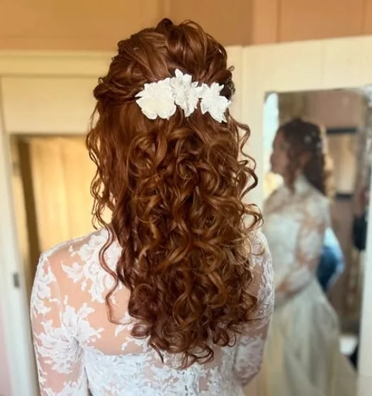 Floral Half Up Half Down Hair