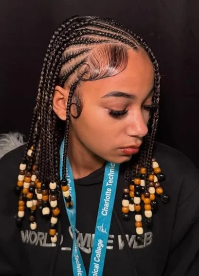 Fulani Braids with Beads