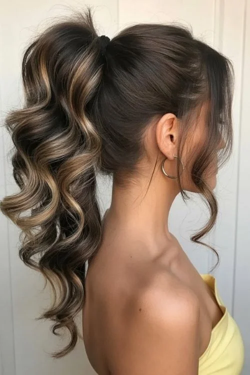 High Voluminous Ponytail
