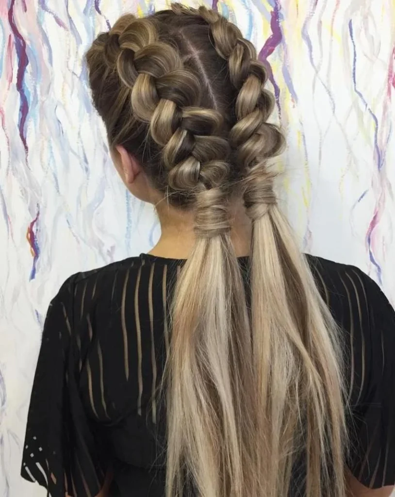Dutch Braid Pigtails
