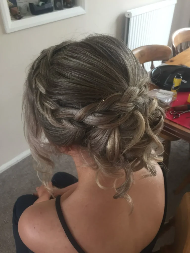 Braided Side Updo