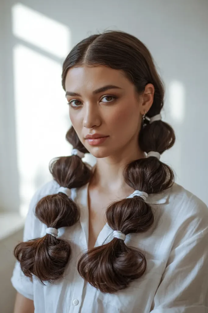 5. Two Bubble Braid Pigtails