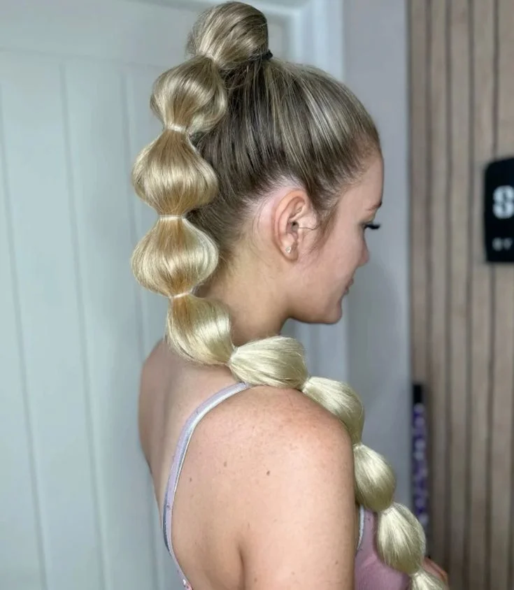 Bubble Braid Ponytail