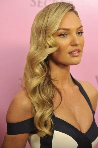 Side-Swept Long Hair