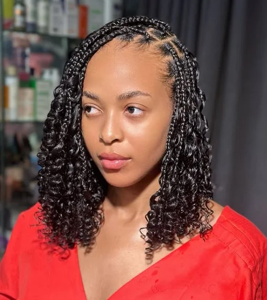 Braided Bob with Curls