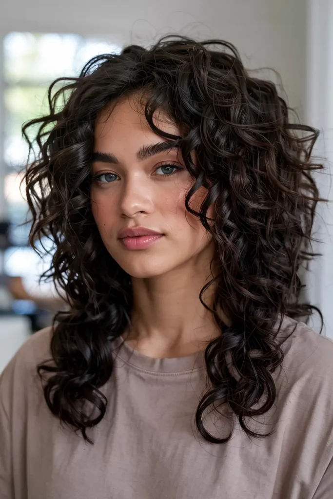 6. Defined Curly Shag
