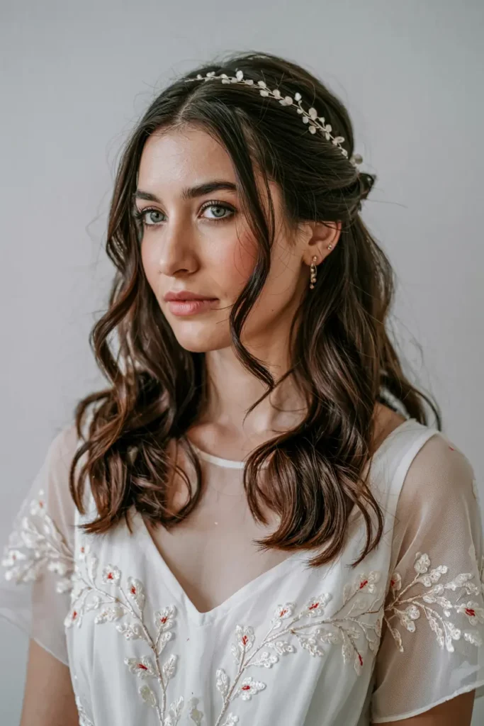 6. Natural Texture Wedding Hair