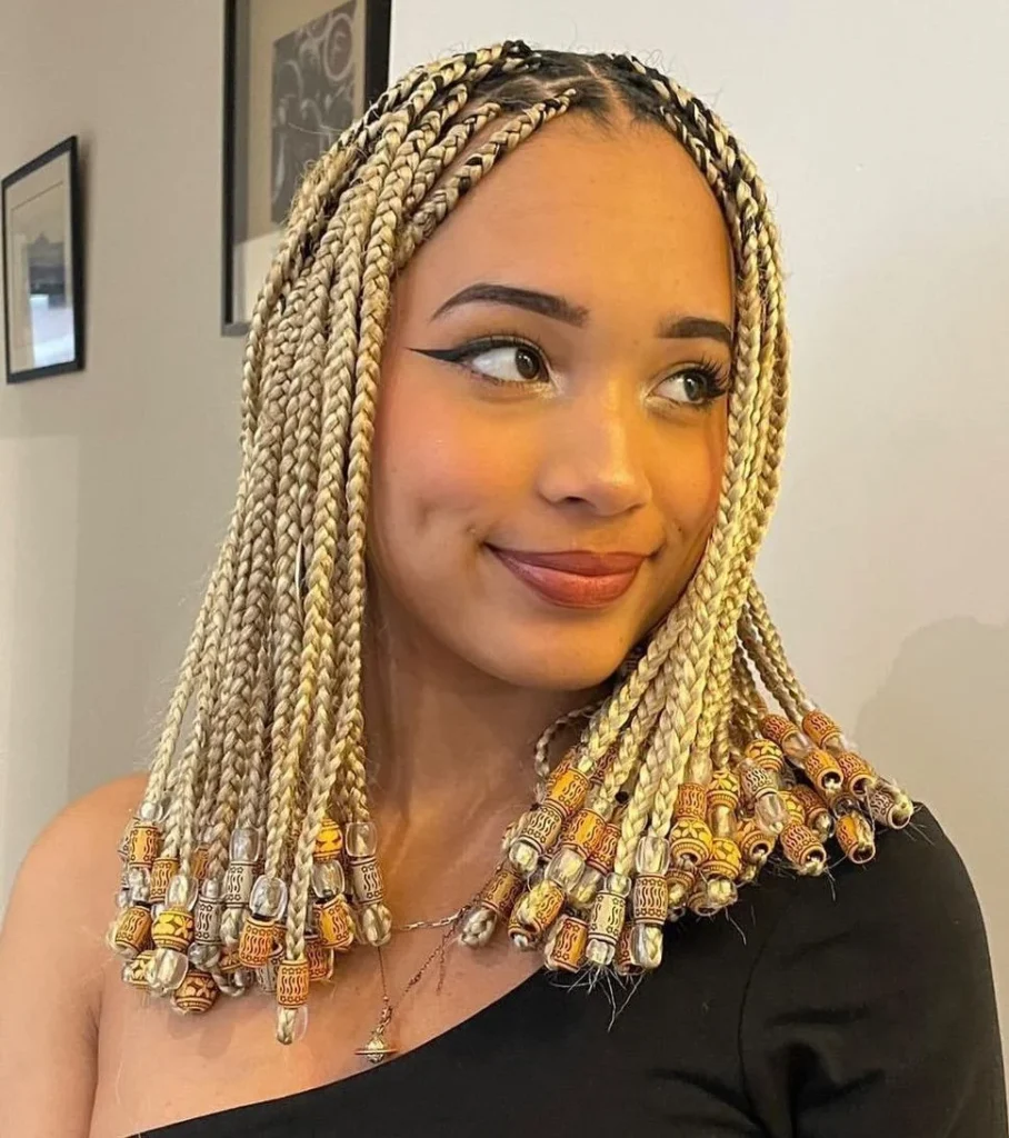 Knotless Braids with Beads