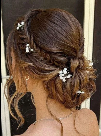 Floral Accent Updo