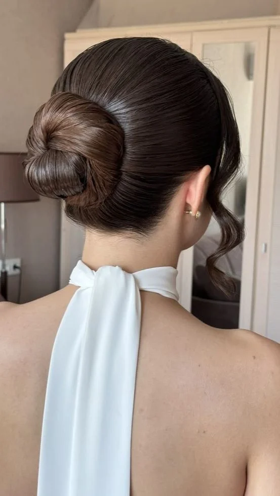 Polished Chignon Low Bun