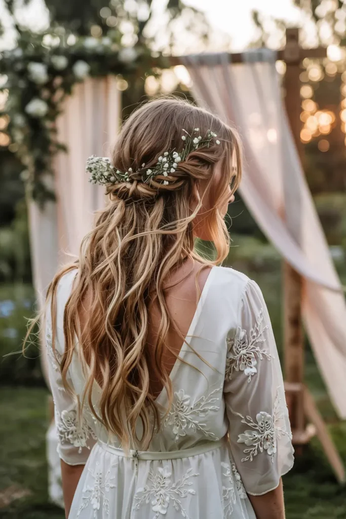 7. Bohemian Bridal Hair Down 2