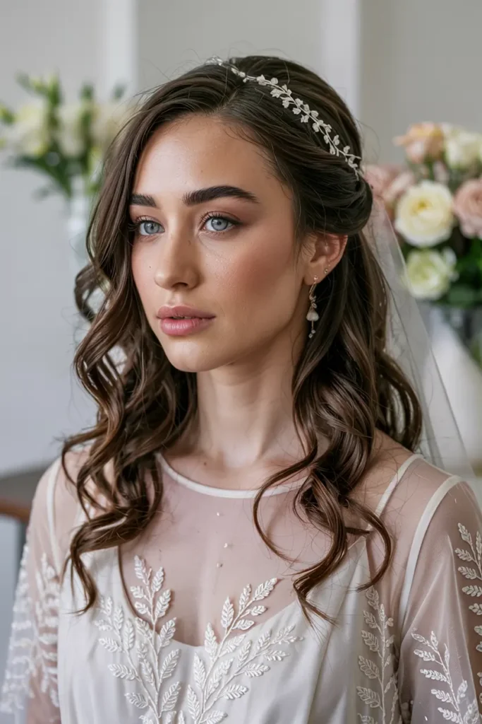 7. Loose Curl Wedding Hairstyle