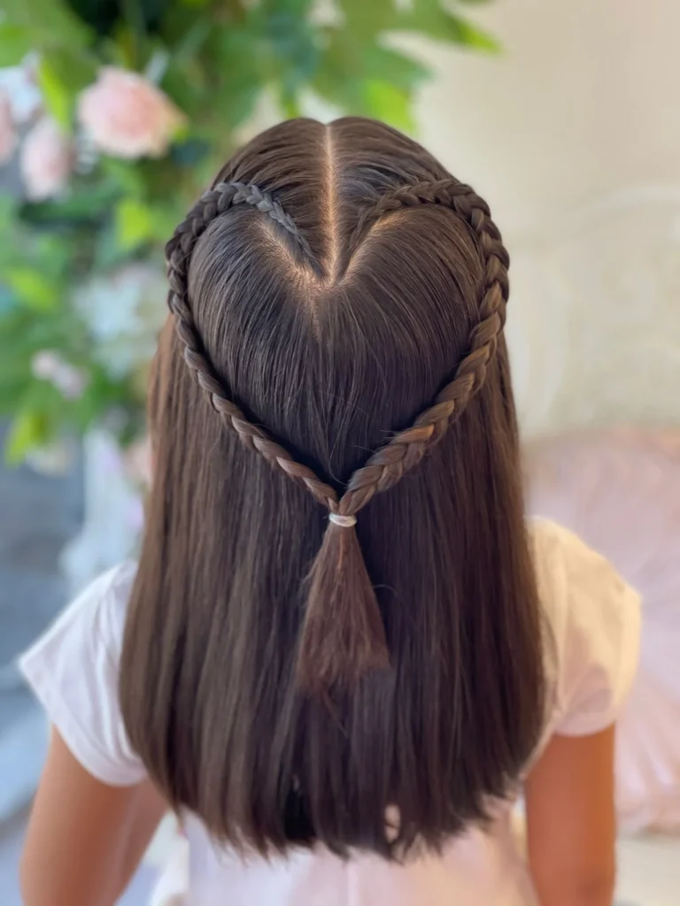 Heart-Shaped Cornrow Braid