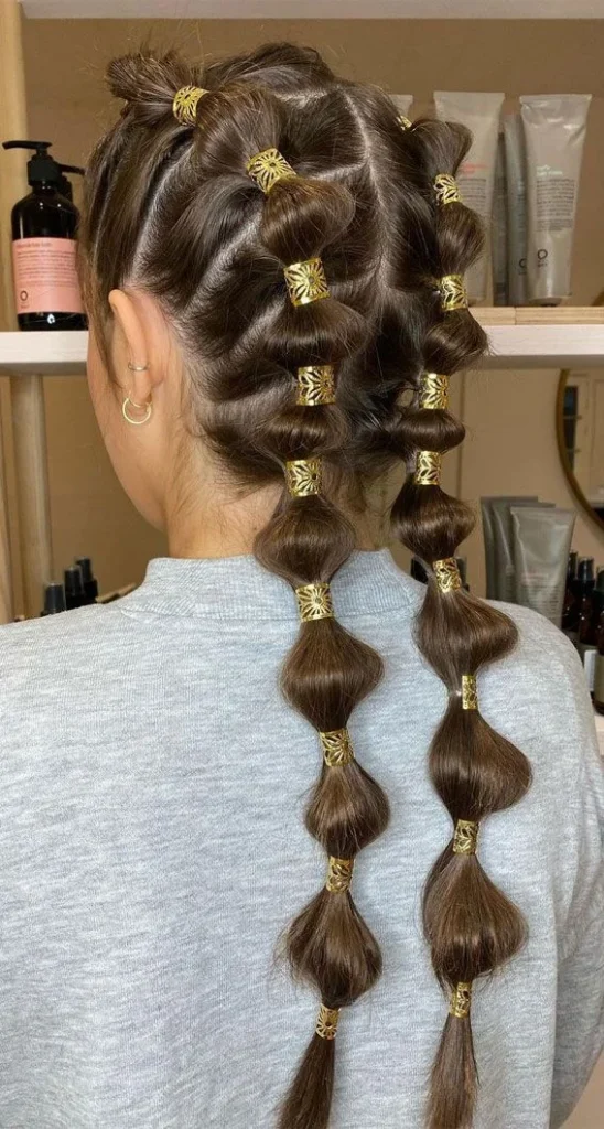 Micro Bubble Braid Pigtails