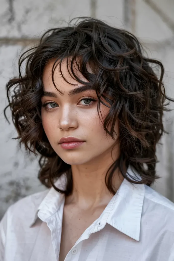 8. Short Curly Shag