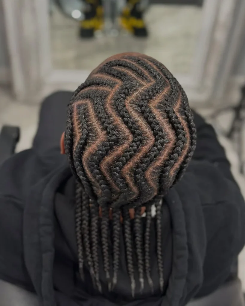 Zig-Zag Part Braids
