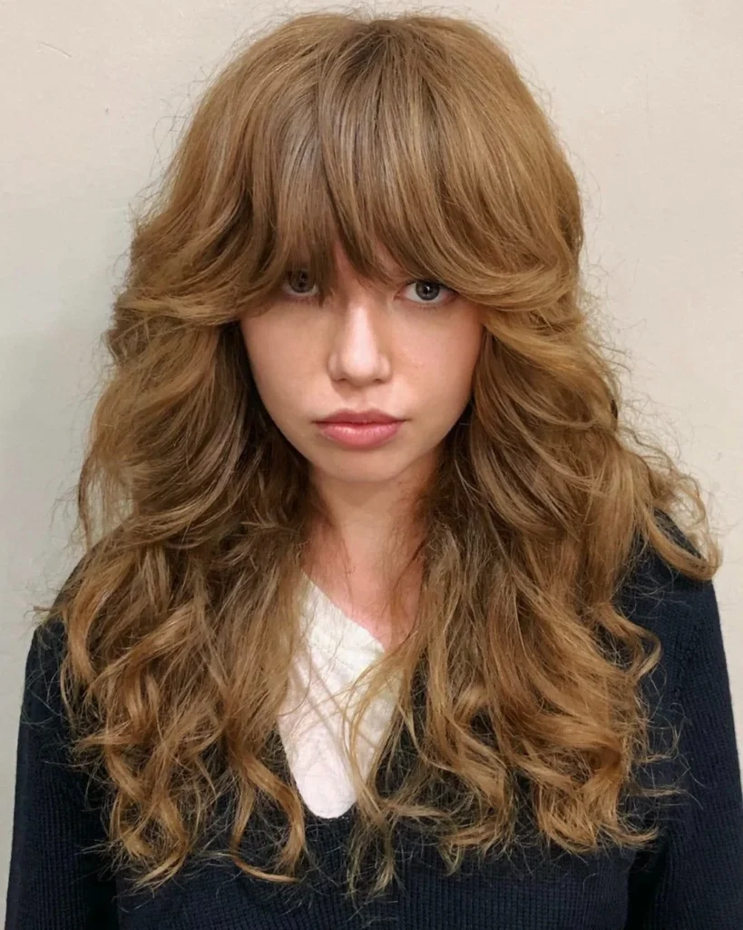 Wolf Cut with Full Bangs