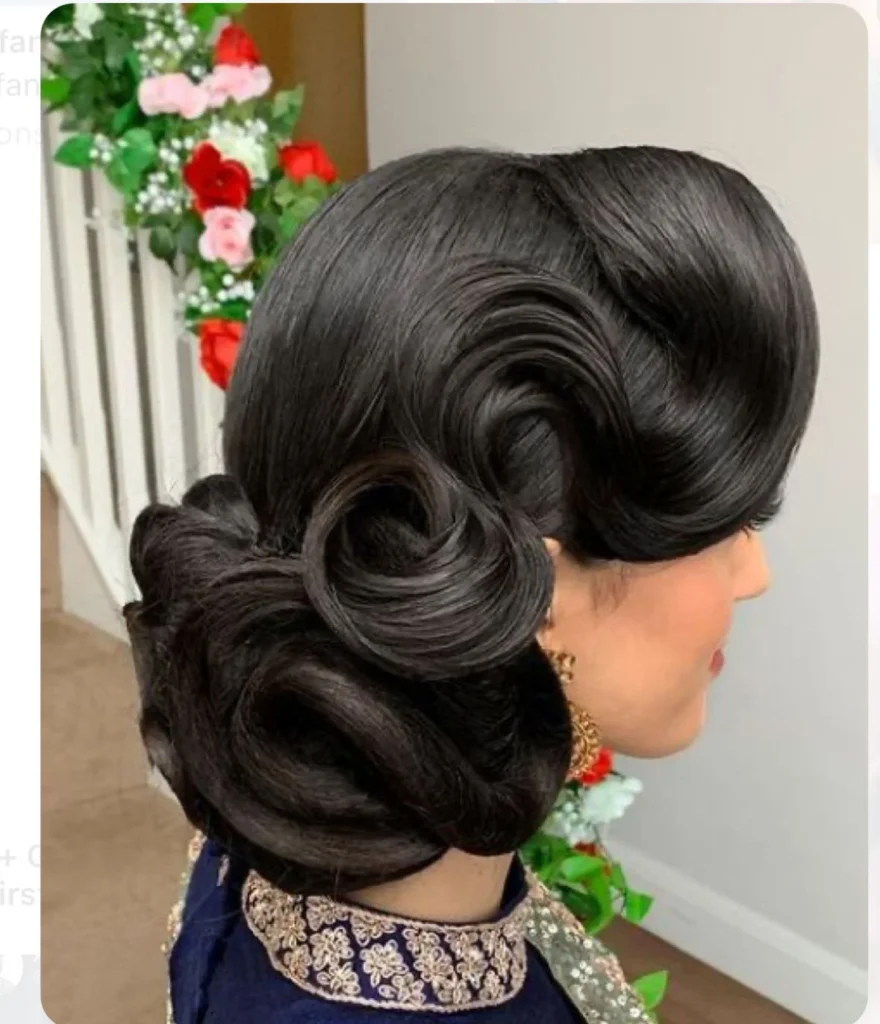 Vintage Low Bun Waves