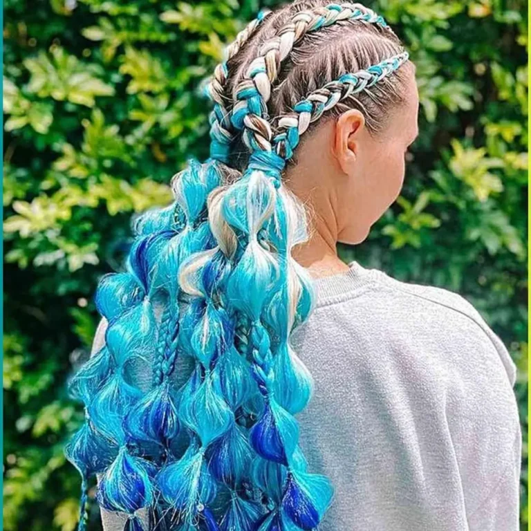 Bubble Braid Pigtails