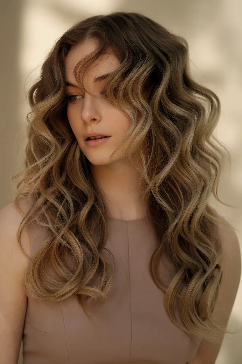 Butterfly Cut On Long Curly Hair