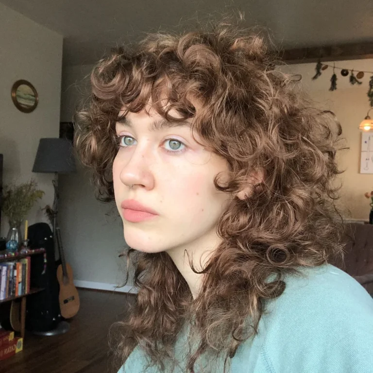 Wolf Cut Curly Hair