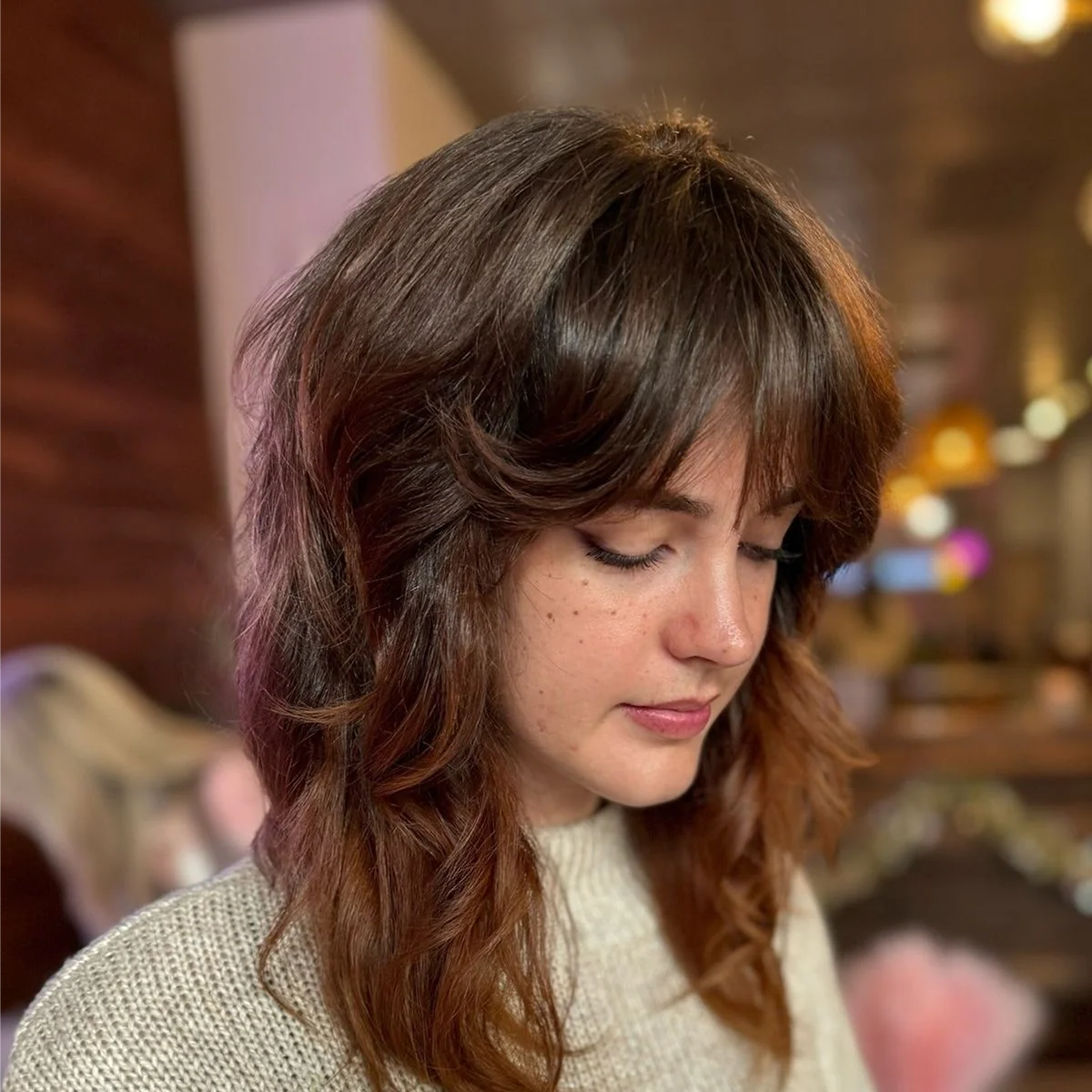 Wolf Cut with Bangs