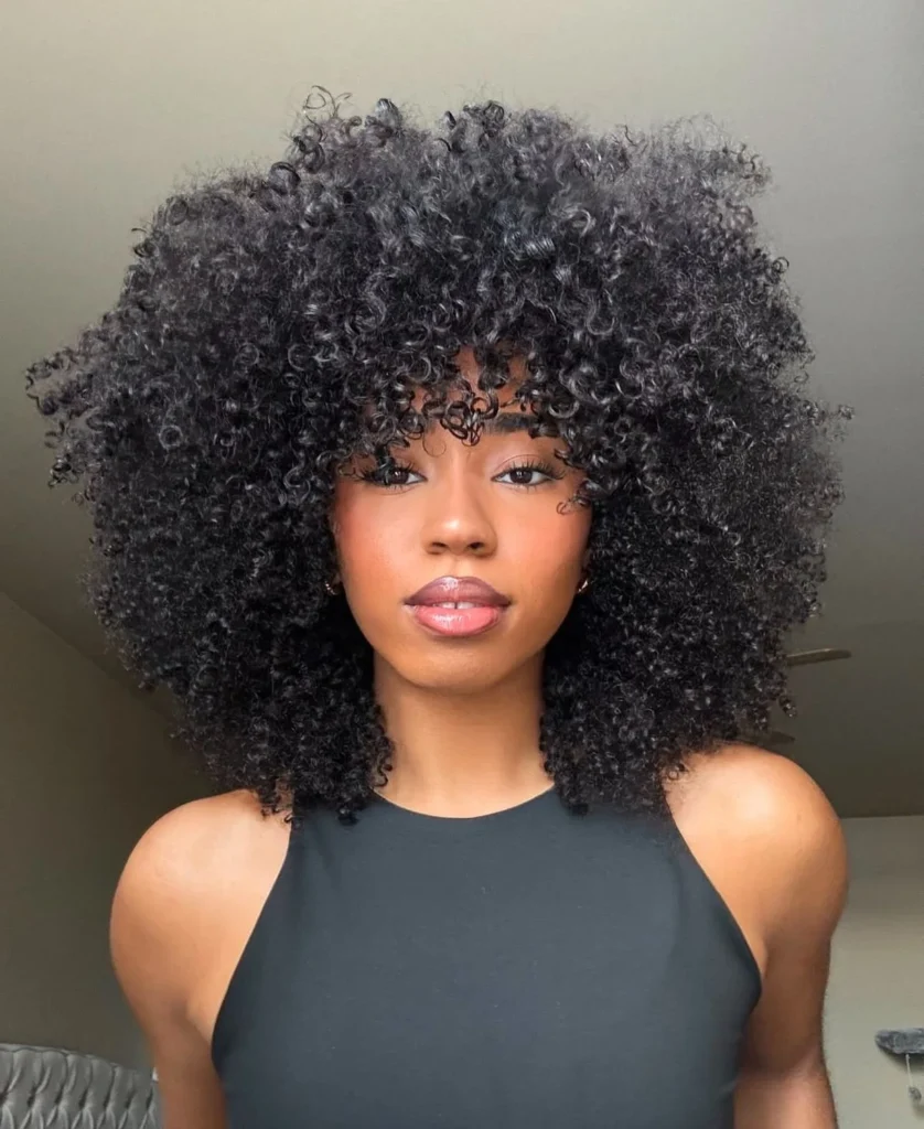 Voluminous Curly Afro