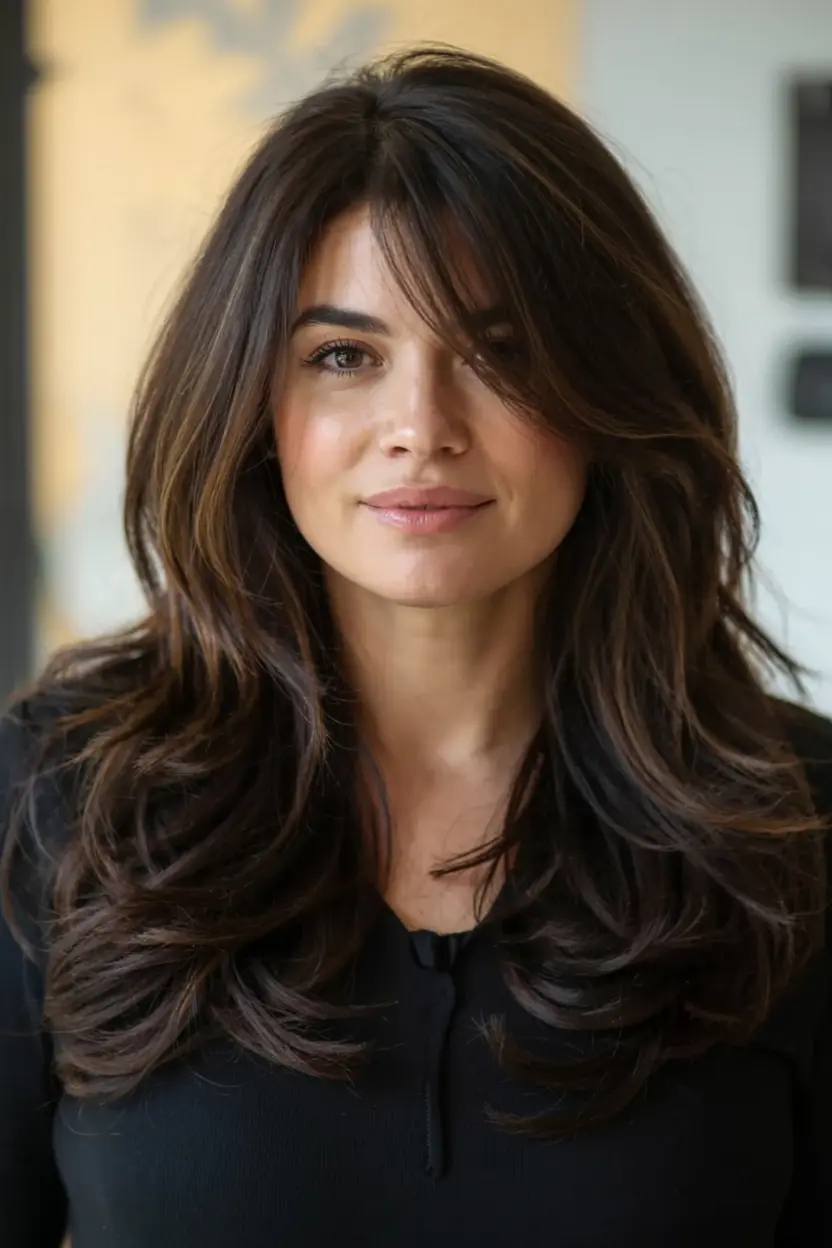 1. Layered Long Bob