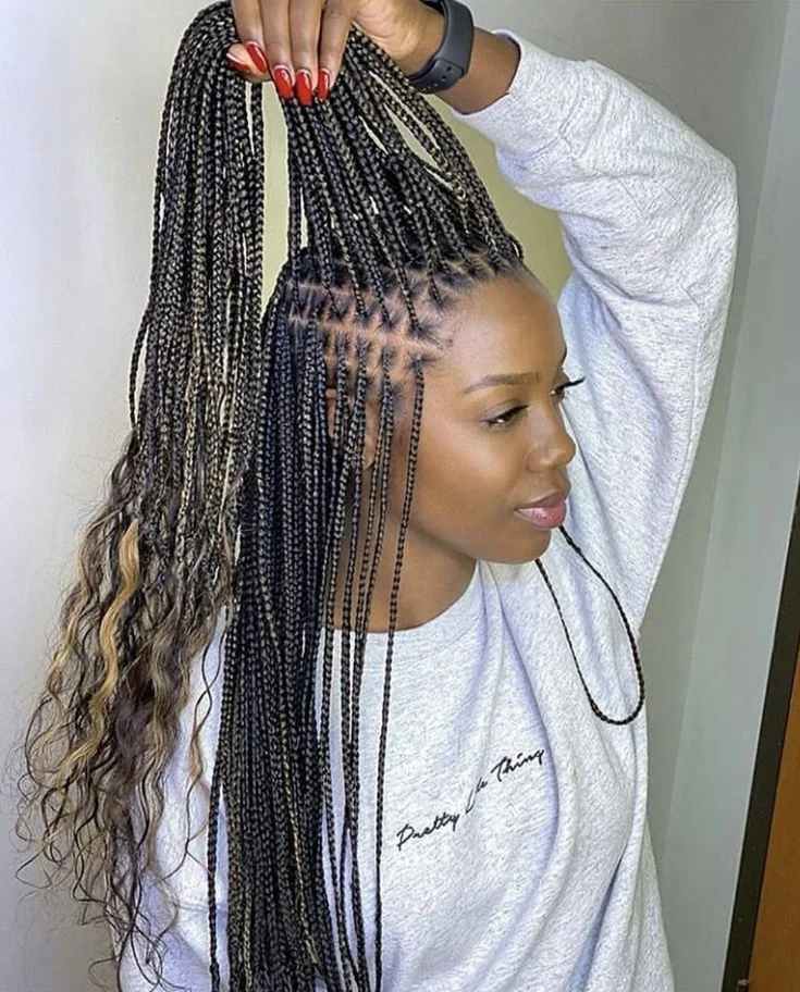 Micro Braids with Loose Ends