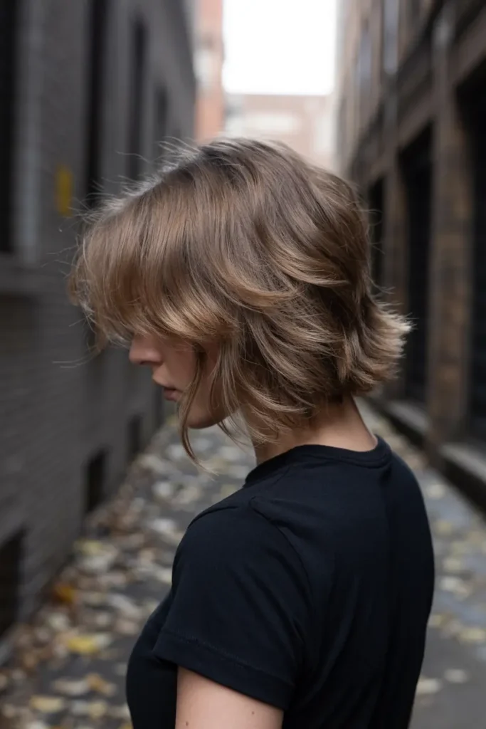 10. Messy Curtain Bangs