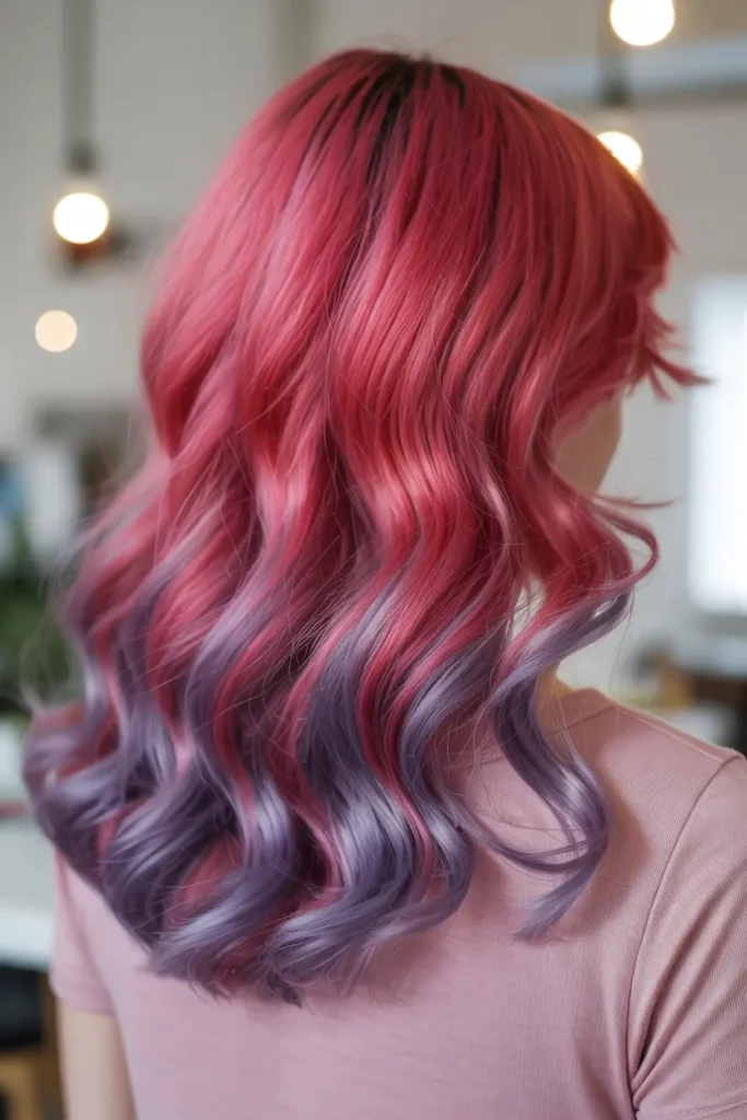 10. Scarlet and Lavender Blend