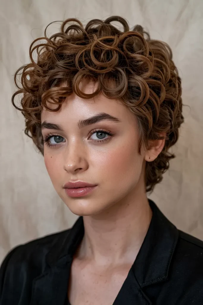 10. Short Curly Pixie