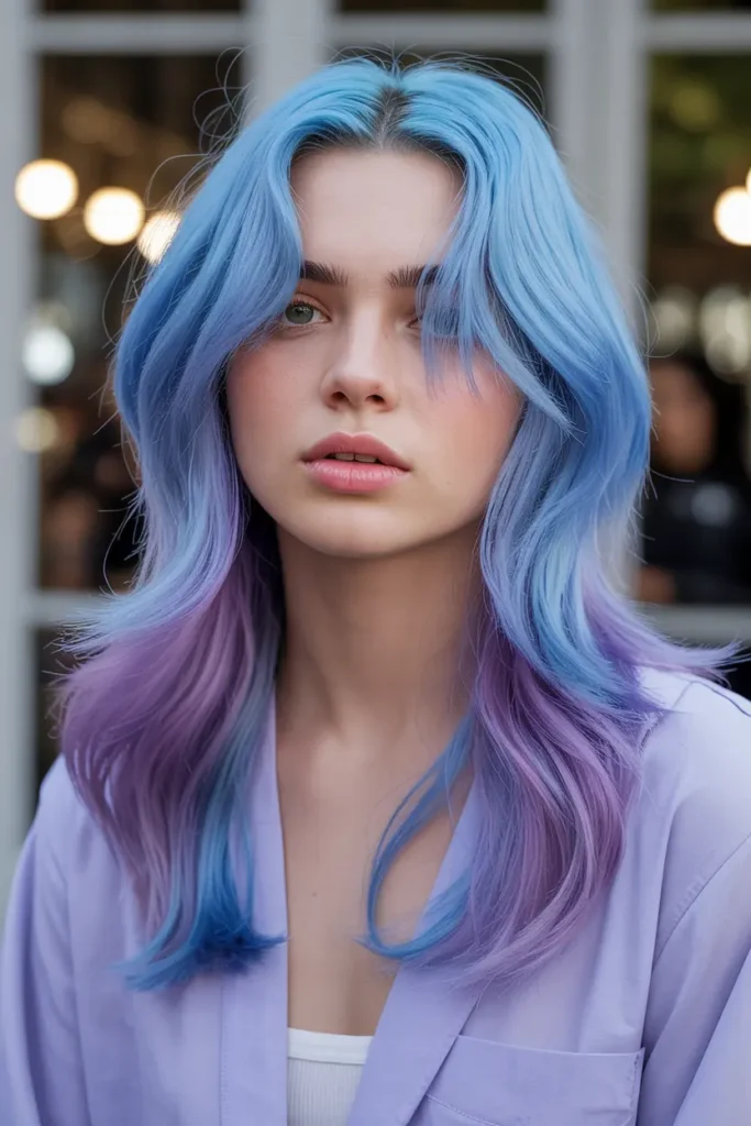 10. Sky Blue and Pastel Purple