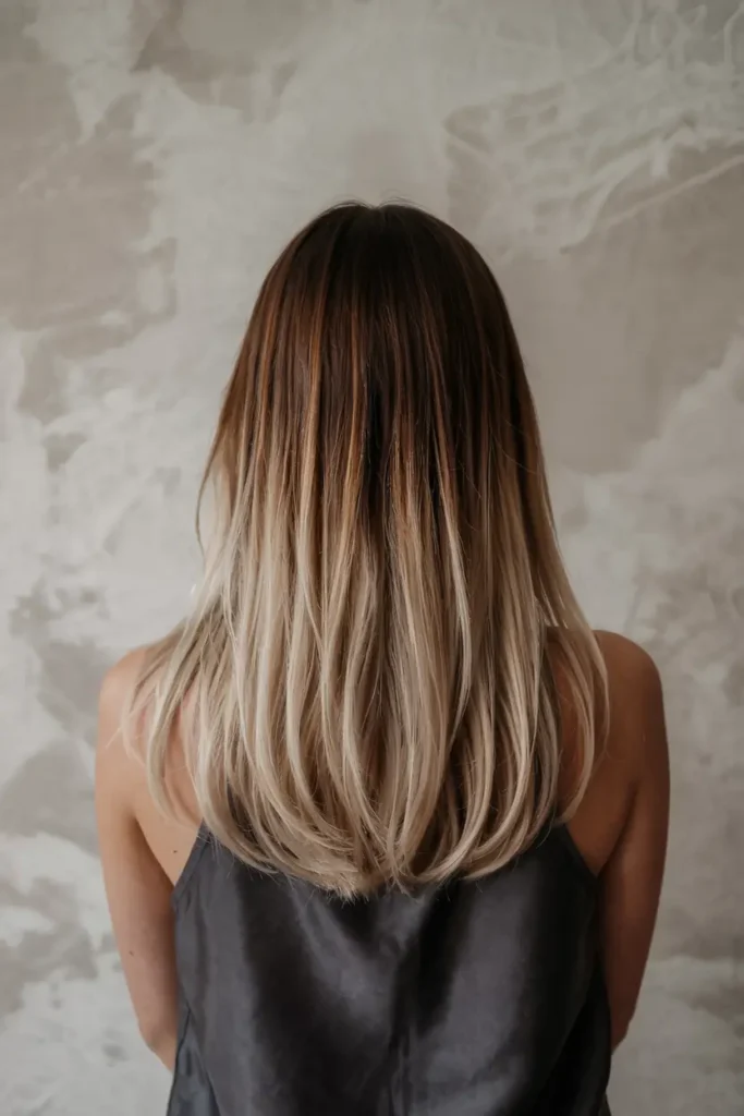 10. Soft Ash Blonde Ombre Balayage