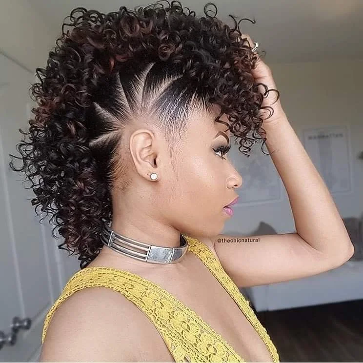 Curly Faux Hawk