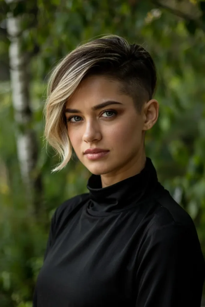 11. Curly Side Shaved Style 2