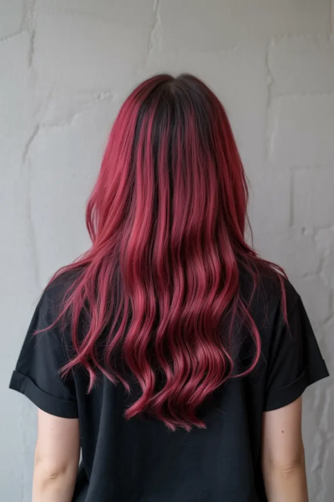 11. Red Purple with Black Roots