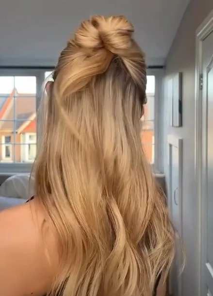 High Half-Up Bun