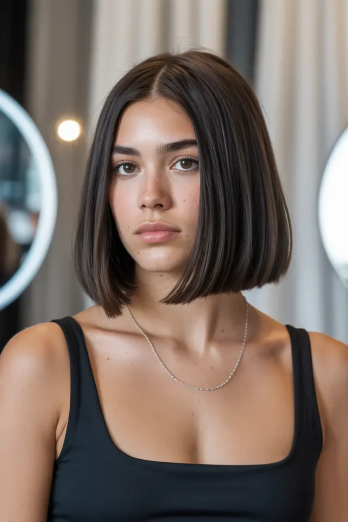 12. Collarbone Blunt Cut