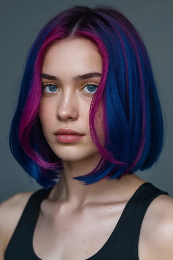 12. Deep Blue with Magenta Purple