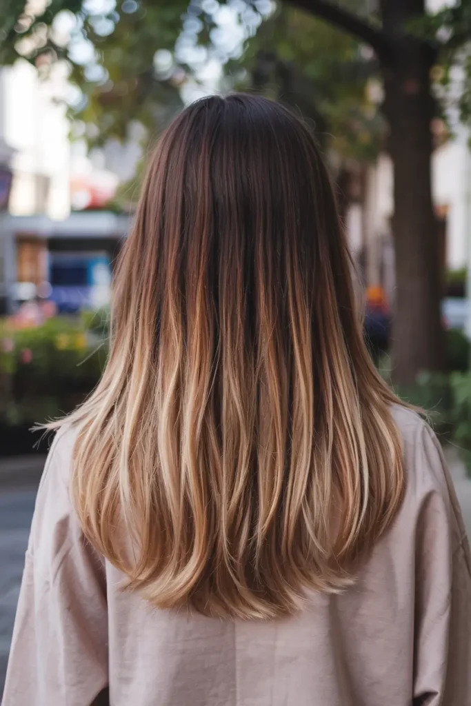 13. Ash Blonde Balayage on Brunette